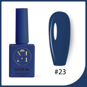 Vernis Semi-Permanent Ongles #23 Bleu Nuit 15ml – Couleur et Tenue Professionnelle