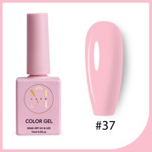 Vernis Semi-Permanent Ongles #37 Rose Poudré 15ml – Couleur et Tenue Professionnelle