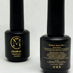 WOO003178þM LASH – Rubber Base Fibre 15ml 3en1 | Base Renforcée Ongles Courts & Fragiles