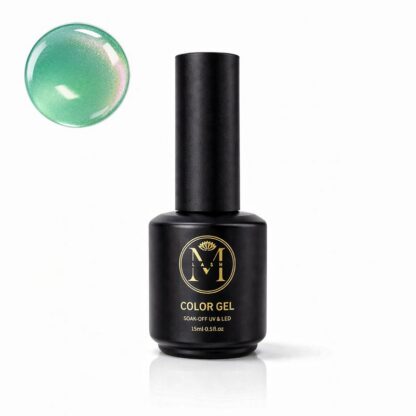 WOO003199þM LASH – Cat Eye Vernis Semi-Permanent 15ml | Couleur Inspirée des Fruits [14_Rosée Menthe]