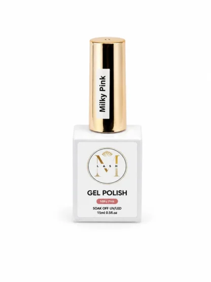 WOO004657þVernis Semi-Permanent Milky Pink – Effet Naturel Professionnel