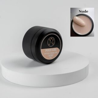 WOO003215þPoly Gel UV LED 50ml -NUDE– Extension Ongles Rapide Professionnel Haute Résistance