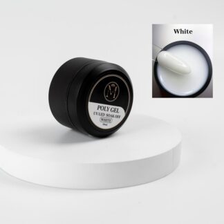 WOO003219þPoly Gel UV LED 50ml –BLANC- Extension Ongles Rapide Professionnel Haute Résistance