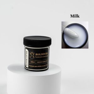 WOO003221þBuilder Gel UV LED 100ml –MILKY (Blanc Laiteux)- Auto-égalisant – Haute Tenue