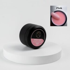WOO003220þPoly Gel UV LED 50ml –ROSE-Extension Ongles Rapide Professionnel Haute Résistance