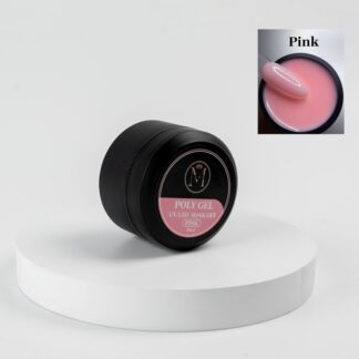 WOO003220þPoly Gel UV LED 50ml –ROSE-Extension Ongles Rapide Professionnel Haute Résistance