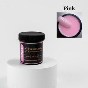 WOO003222þBuilder Gel UV LED 100ml –ROSE- Auto-égalisant – Haute Tenue