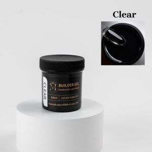 WOO003224þBuilder Gel UV LED 100ml –CLEAR- Auto-égalisant – Haute Tenue